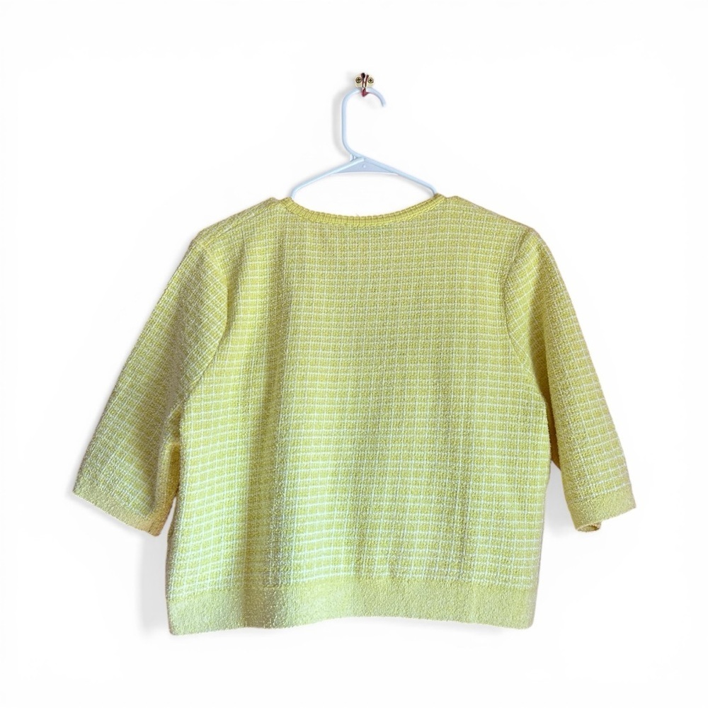 Zara Yellow Knit Cardigan and Top Set Size Large - Picture 7 of 10